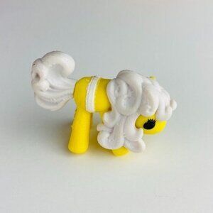 Lalaloopsy Mini Pony Horse Yellow White Hair Pink Flower Kids Character Toy